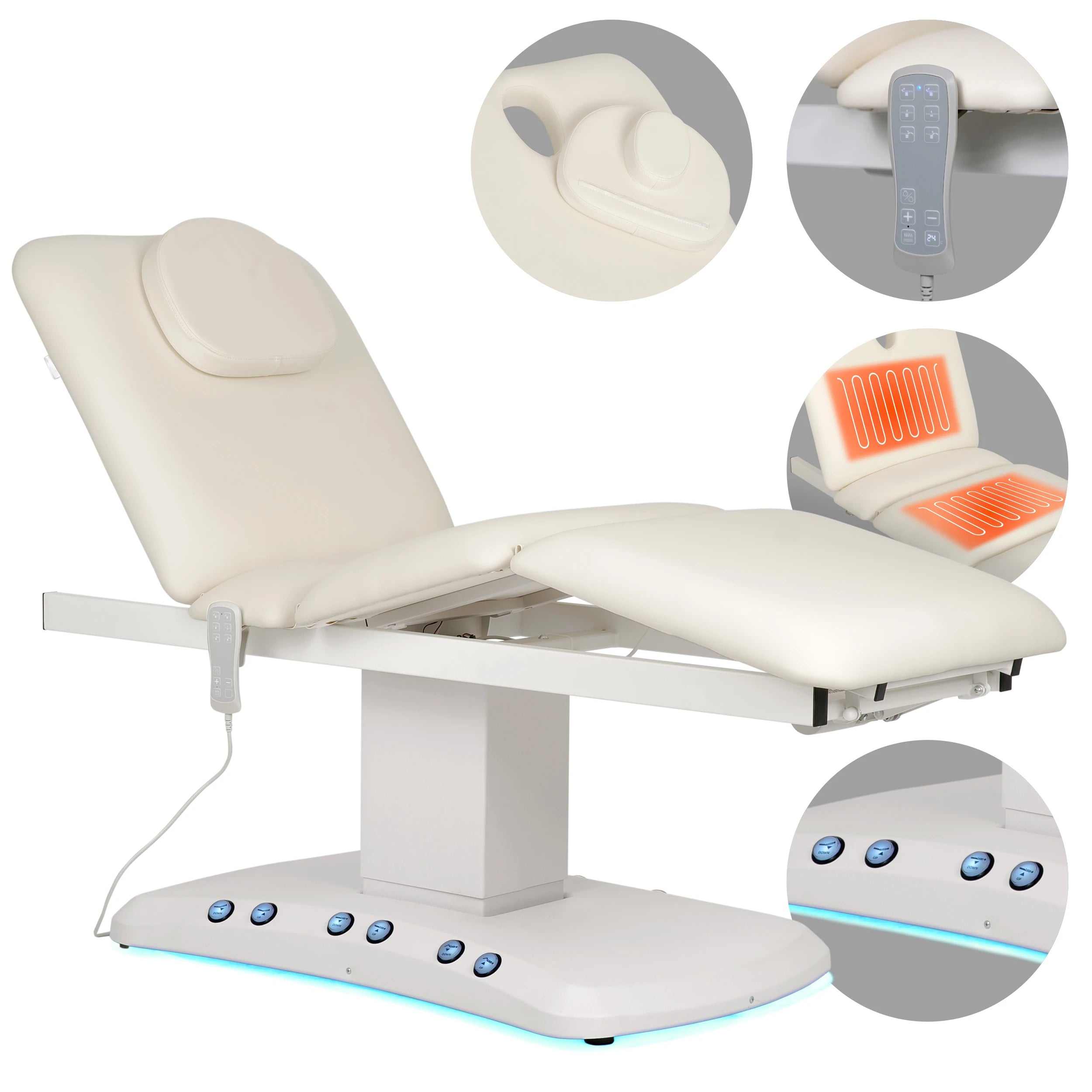 Serenity PRO 4 elektrisk uppvärmd behandlingsbänk för massage och SPA-behandlingar