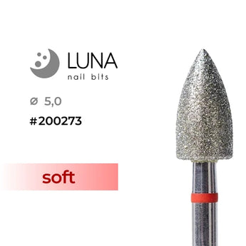 Luna Bits Diamantborr Kon - 5,0/10, Röd Fine Grit
