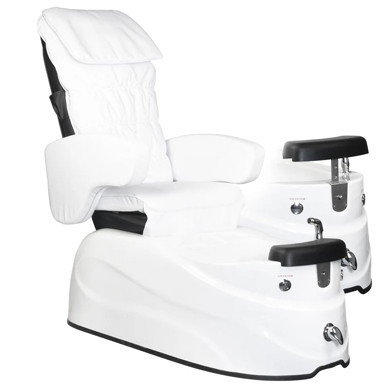 SPA Pedicure Chair AS-122, white with massage function