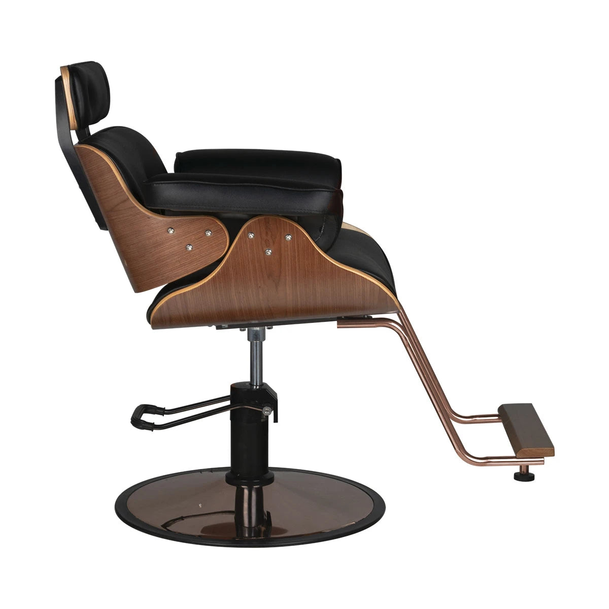 Hairdressing chair Gabbiano Florence black walnut