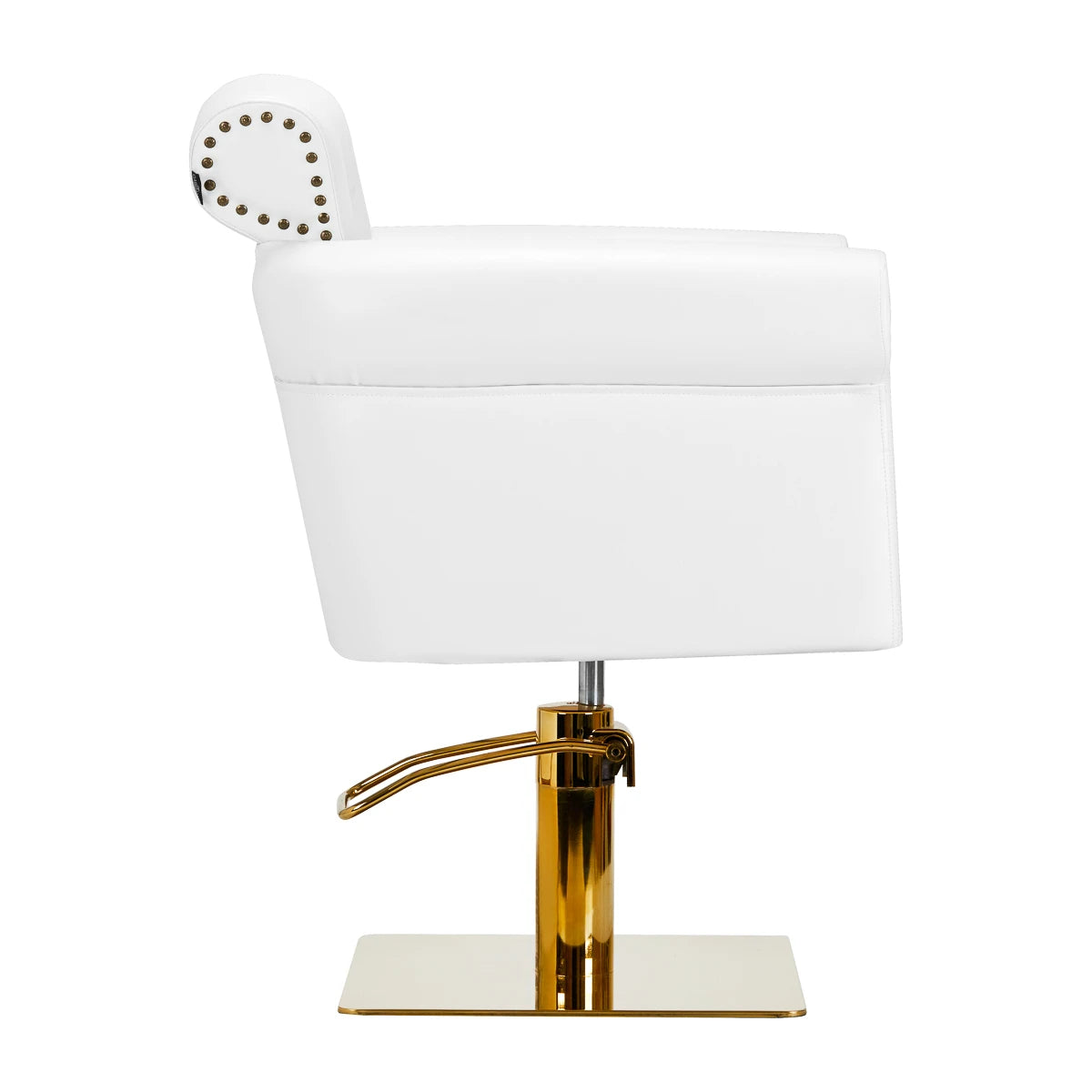 Hairdressing chair Gabbiano Berlin golden-white