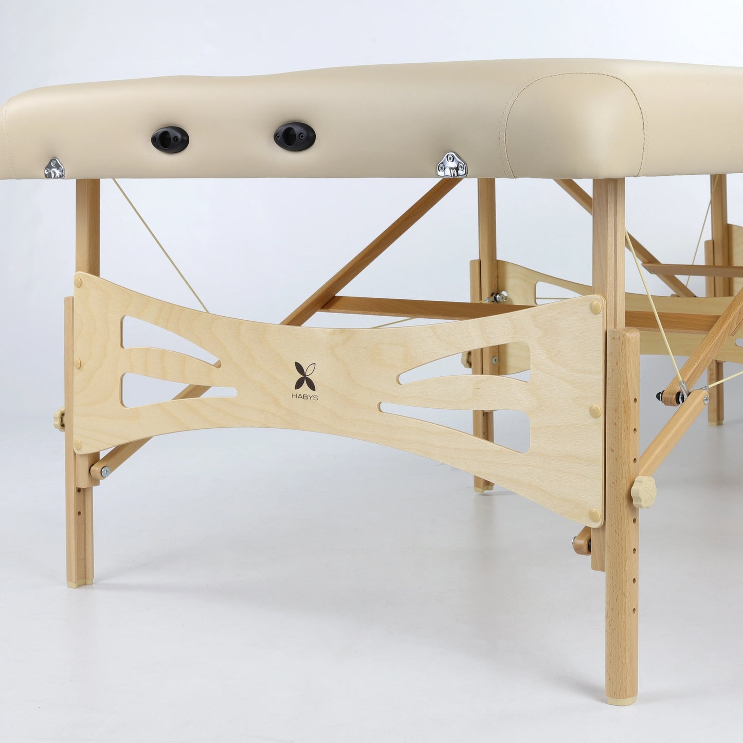 Massagebänk Integral Light Wood 102 Comfort Ansikte Hål Vinyl Flex K033 Beige