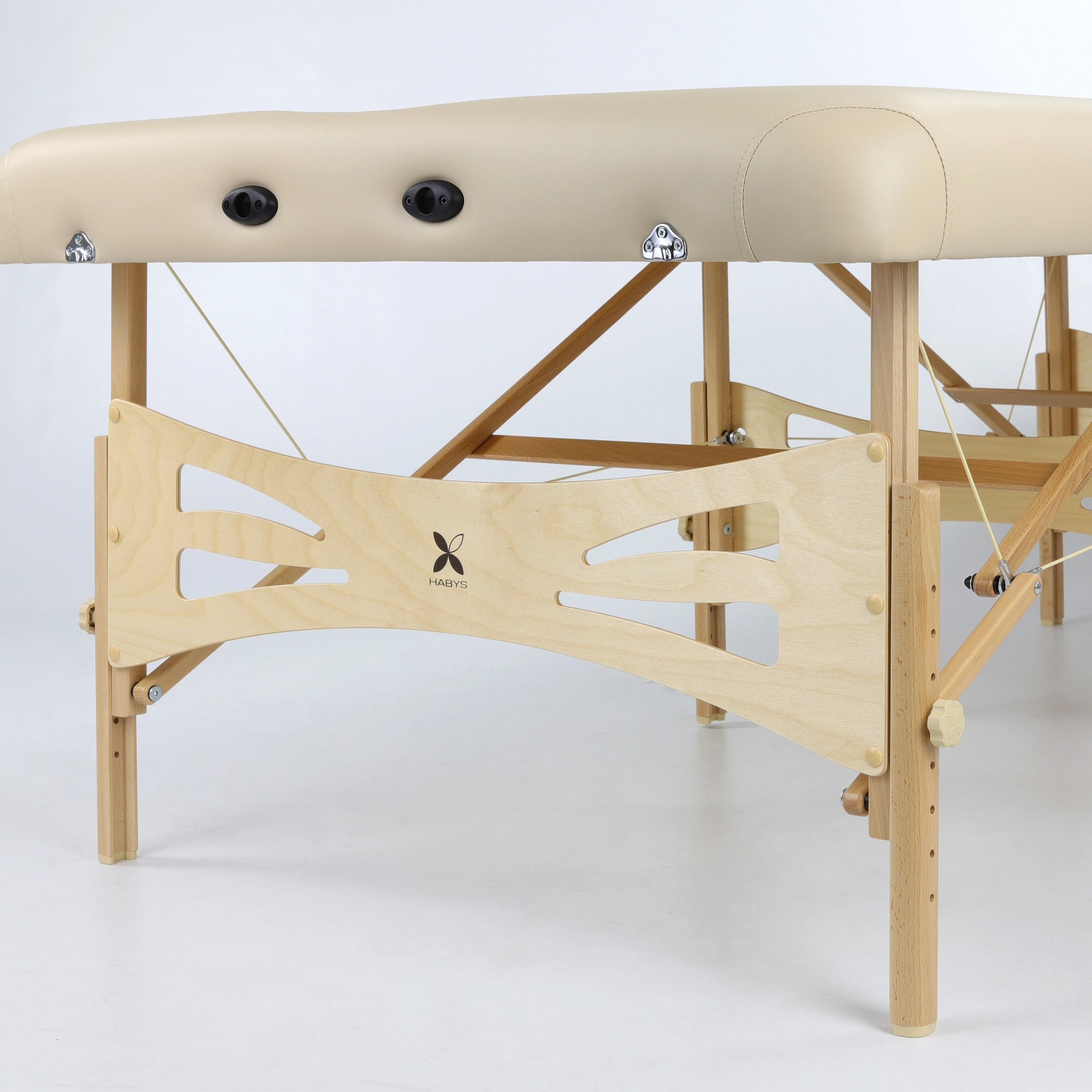 Massagebänk Integral Light Wood 102 Comfort Ansikte Hål Vinyl Flex K033 Beige