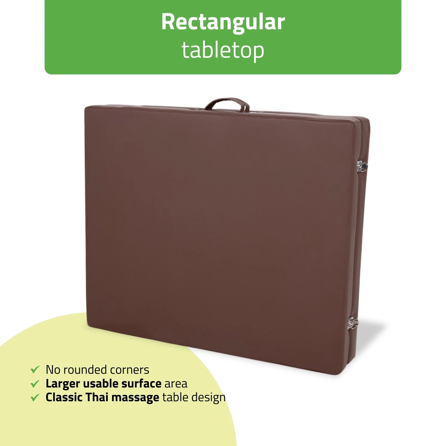 Bärbar massagebänk Niro 80 PU k835 brun