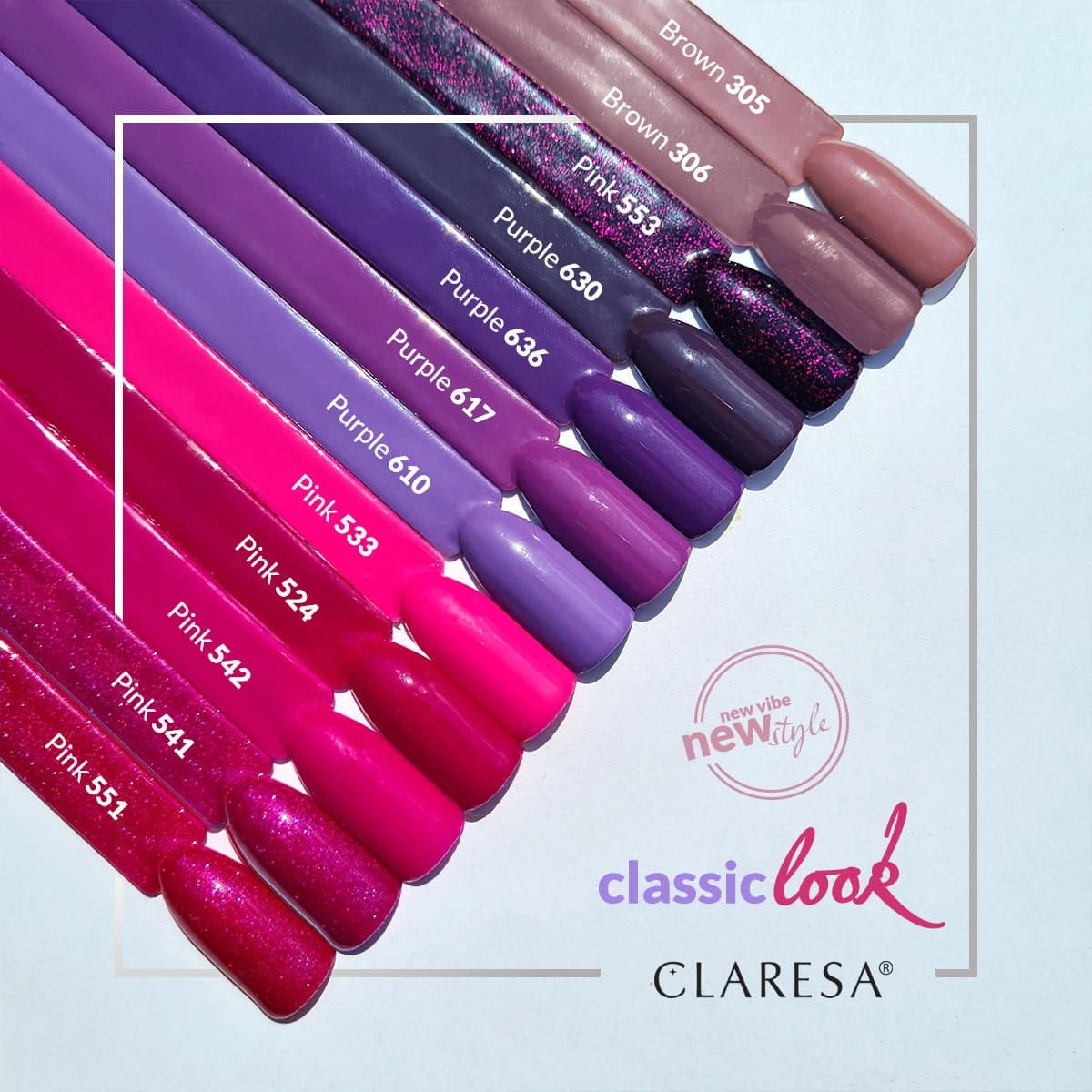 CLARESA Gellack PINK 551, 5 ml