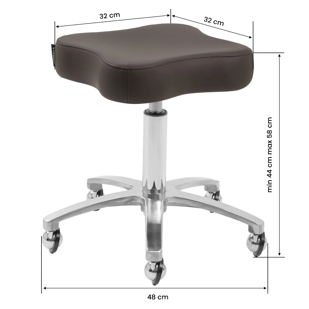 Omega Supremo swivel chair brown