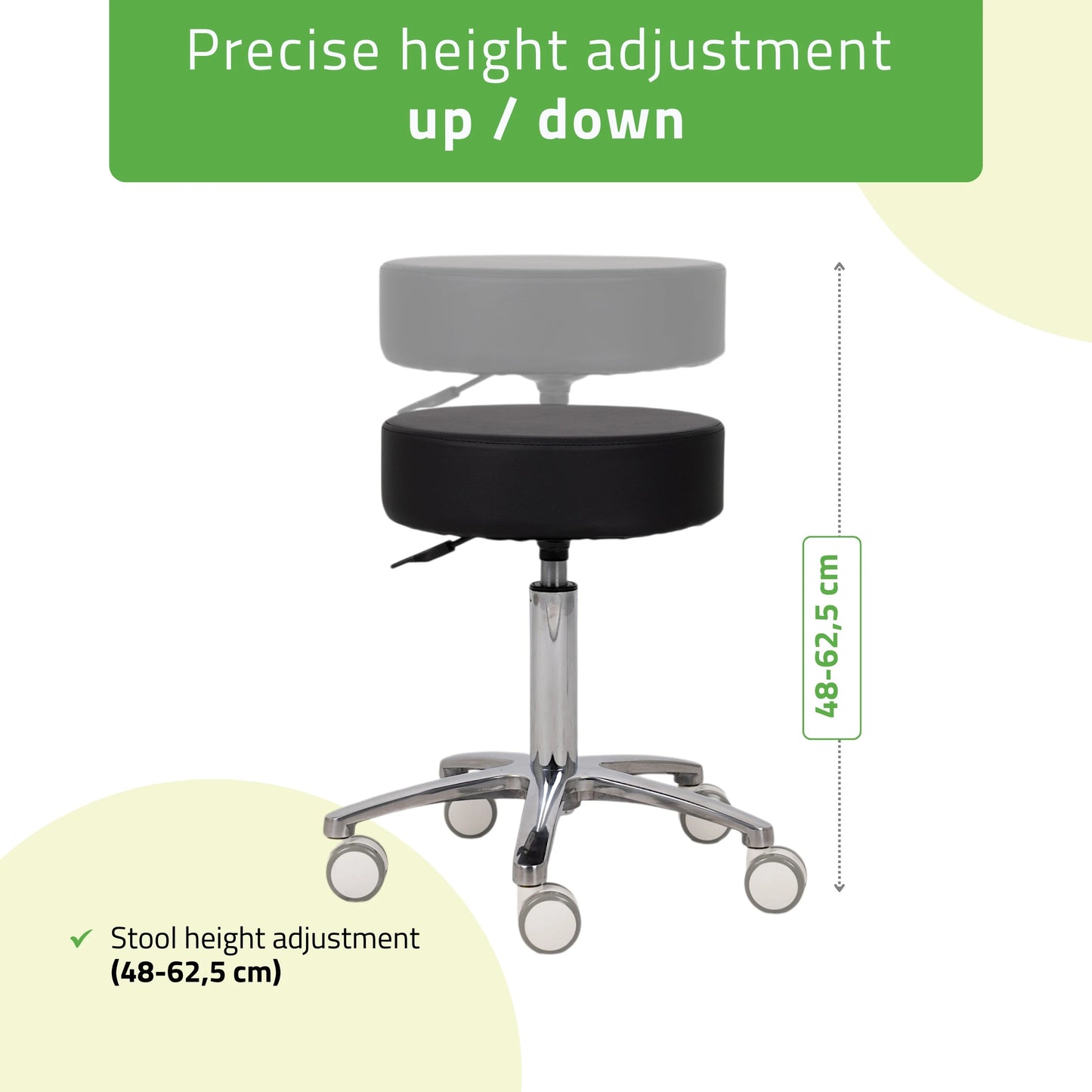 Stool Mobi, Comfy Base k515 black