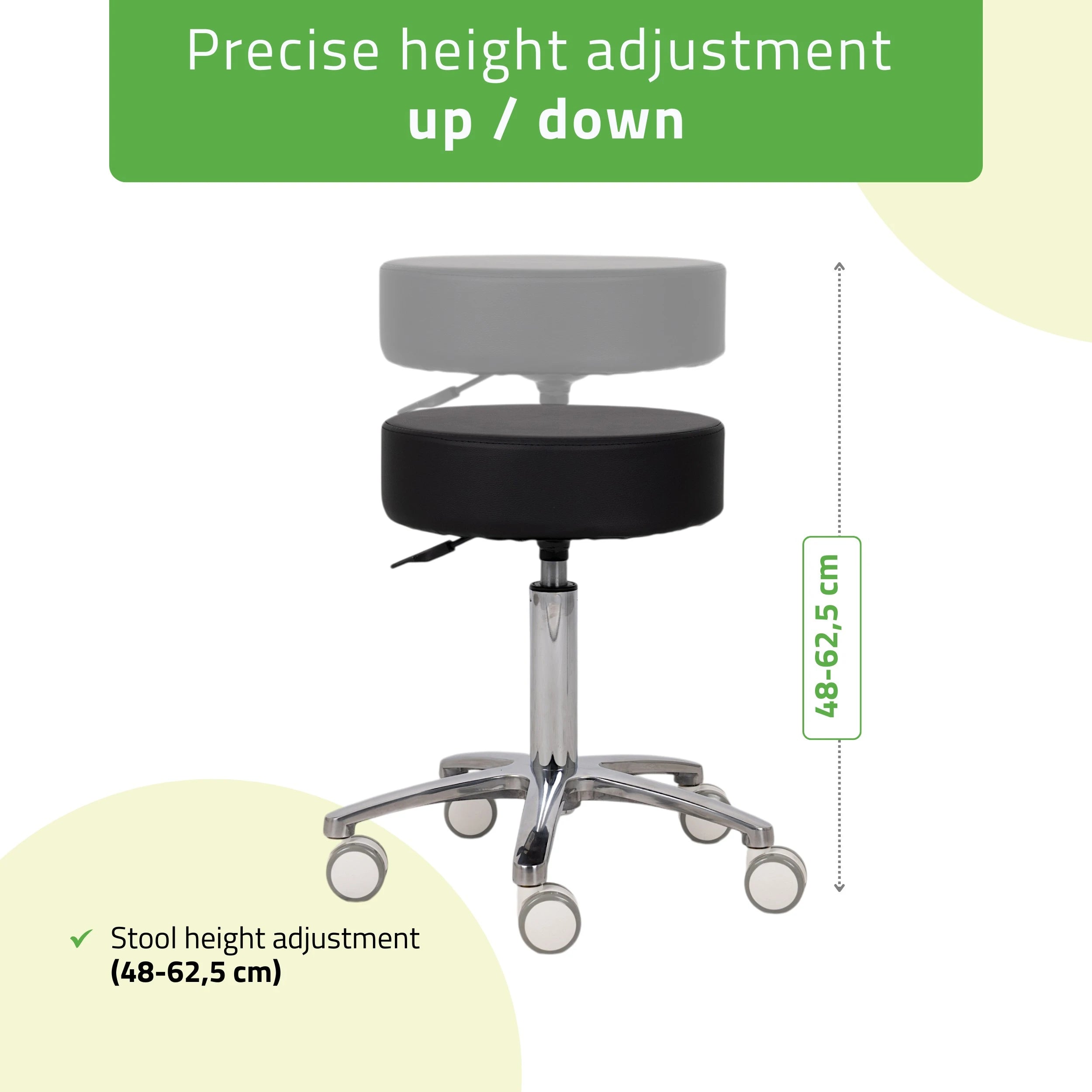 Stool Mobi, Comfy Base k515 black