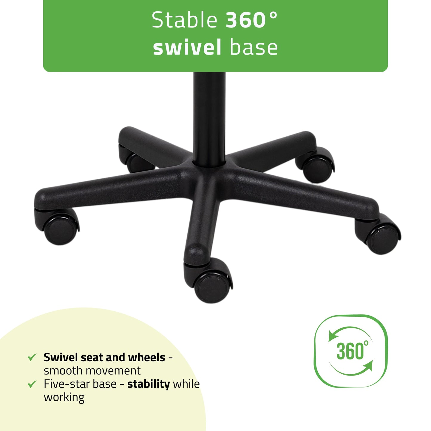 Stool TIMO, Comfy Base k521 grey