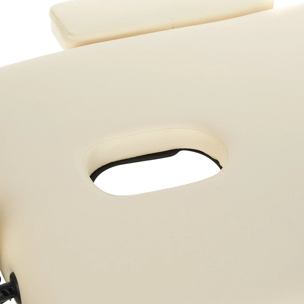 Folding massage table COMFORT 10, cream