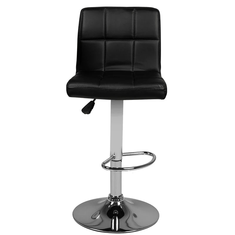 Barberarstol M06 quilted justerbar svart