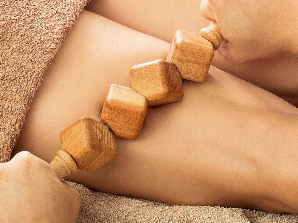 Trämassagerulle, kub