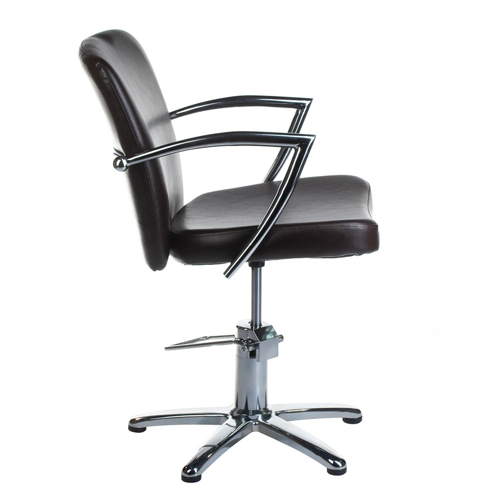 LIVIO BH-8173 frisörstol, brun