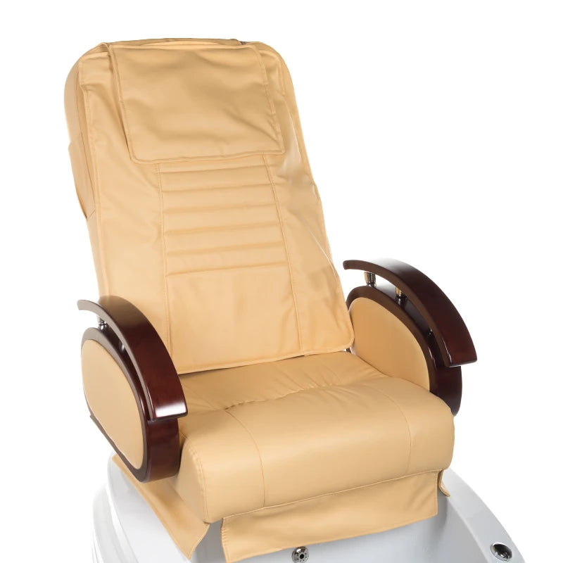 Fotvårdsstol med massage, BR-2307, beige