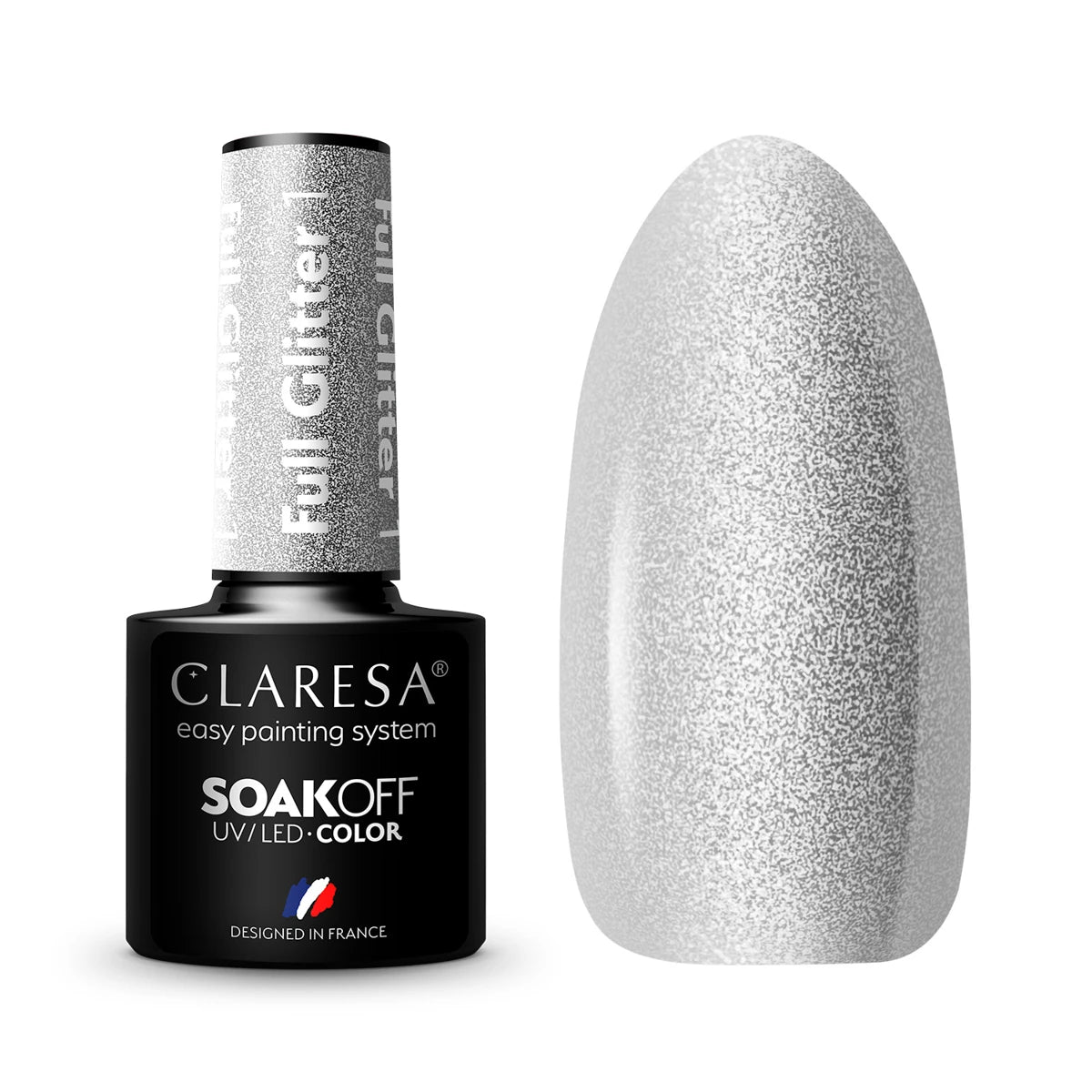 CLARESA Gel Polish Full Glitter, 15 ml