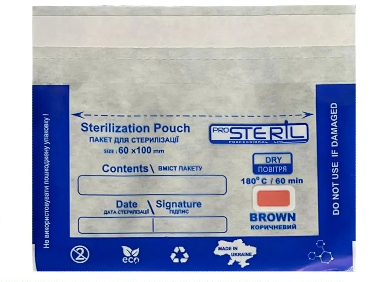 ProSteril Steriliseringspåse 60x100 combi (transparent) 100 st.