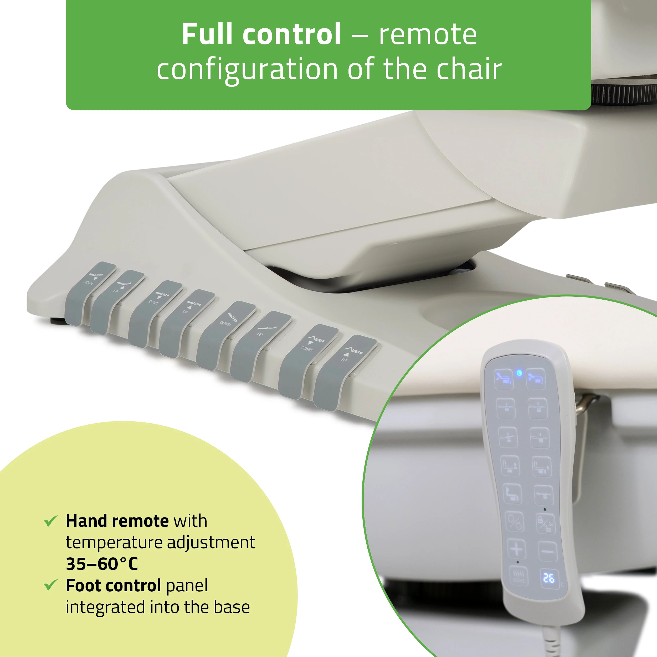 Electric beauty chair Luxoria PRO 5 k701 snow white
