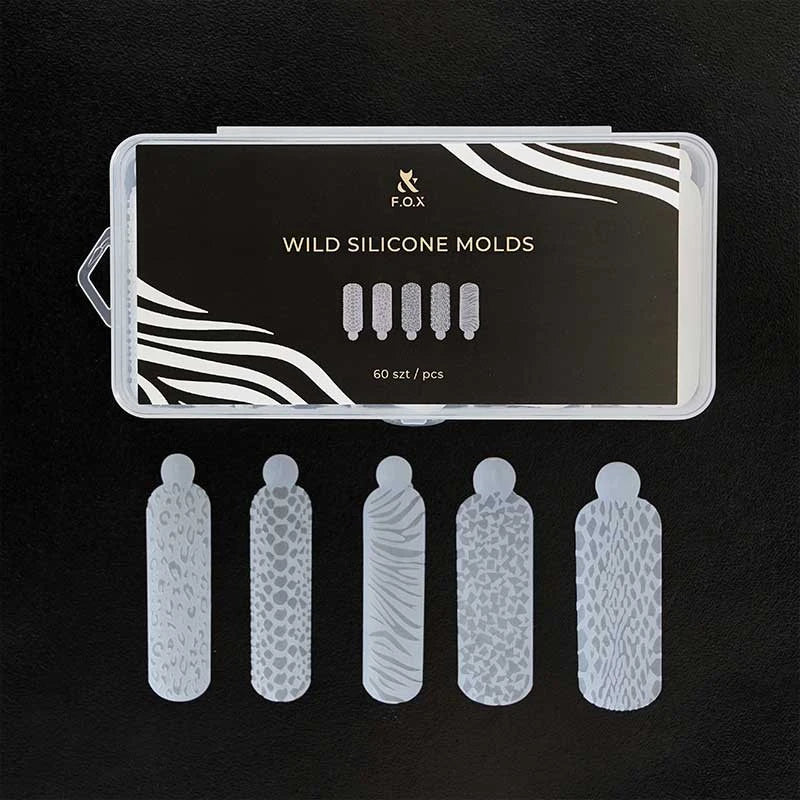 Silicone Nail Art Molds Wild, 60 pcs