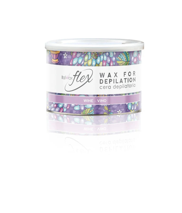 ItalWax FLEX flytande depileringsvax i burk WINE 400ml