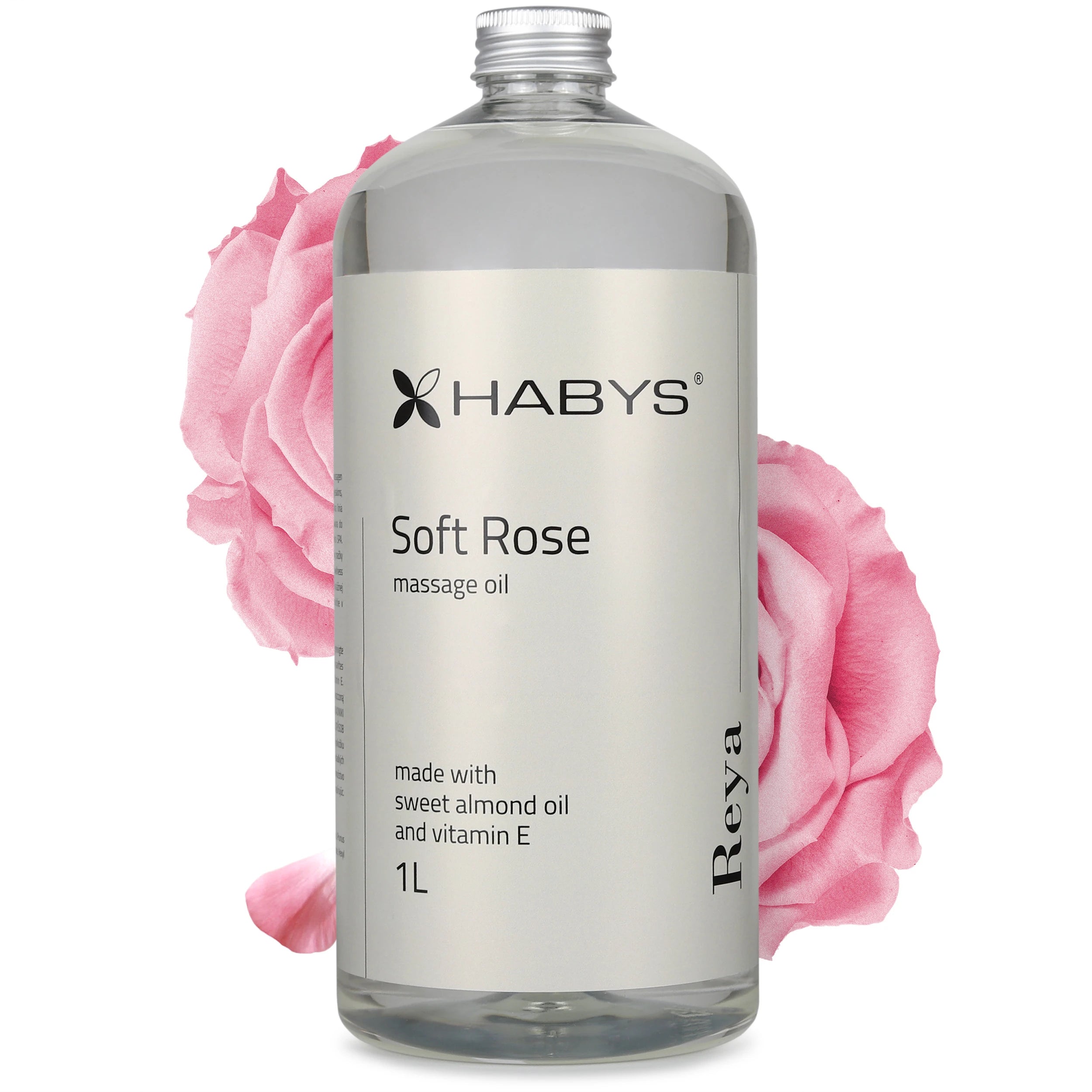 Massage Oil, Soft Rose, HABYS 1000 ml