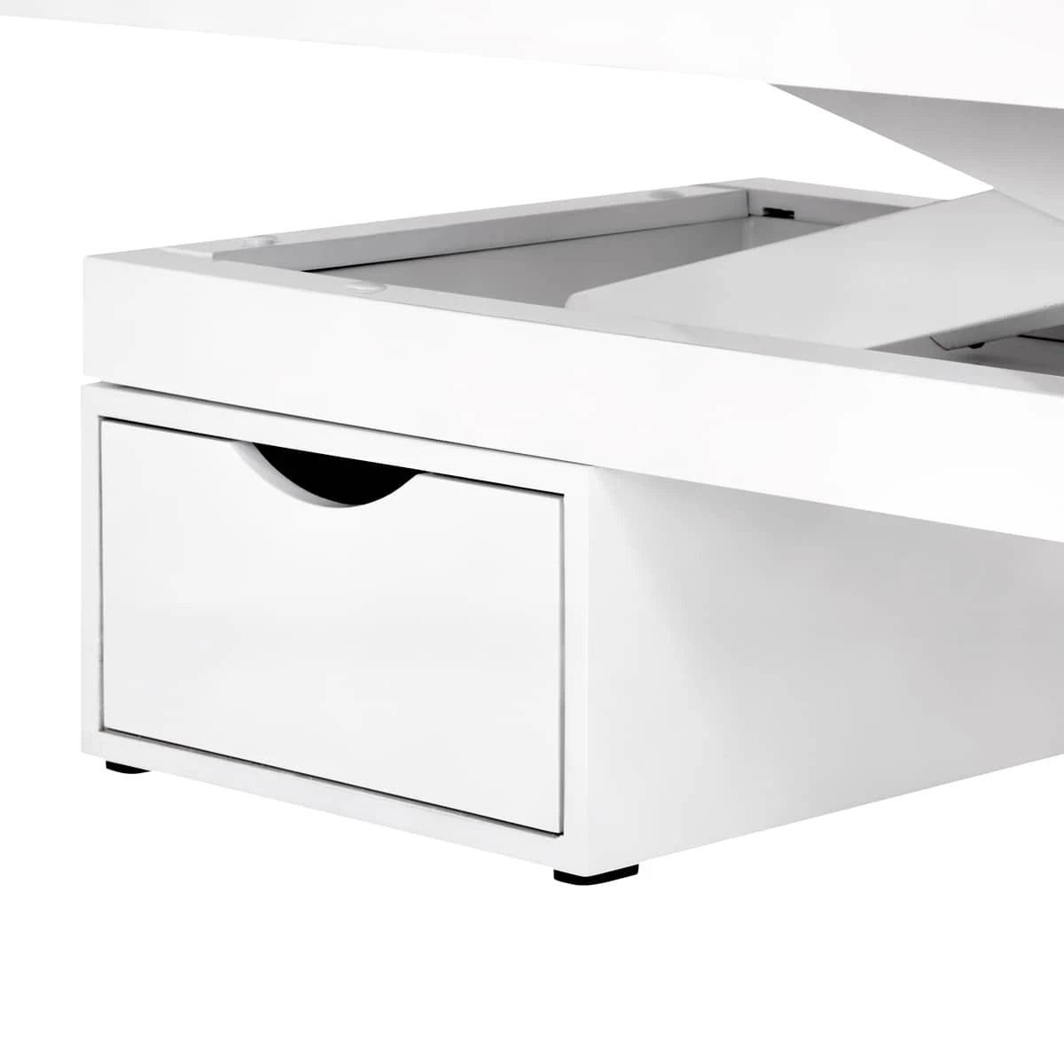 Spa cosmetic couch azzurro 815b in shiny white