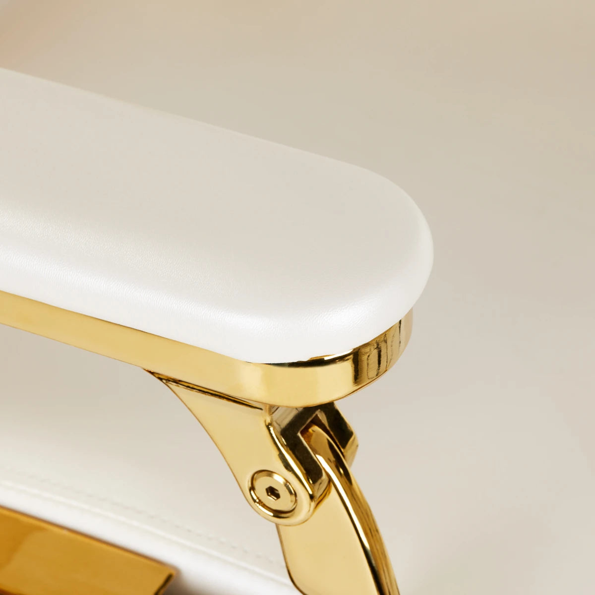GABBIANO Barberarstol Francesco Gold vit