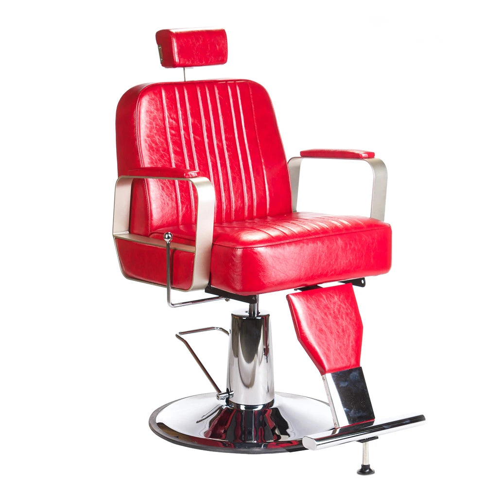 Barber Chair HOMER BH-31237, red