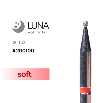 Luna Bits Diamantborr Ball 1,0 M Röd Fine Grit