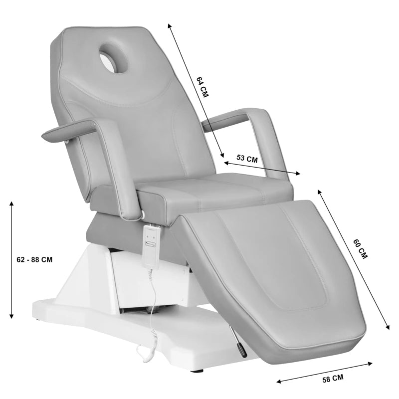 Behandlingsbänk SILLON SOFT, 1 motor, grå