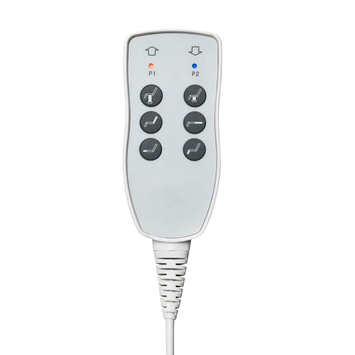 AZZURRO Elektrisk behandlingsbänk, 3 motorer, vit