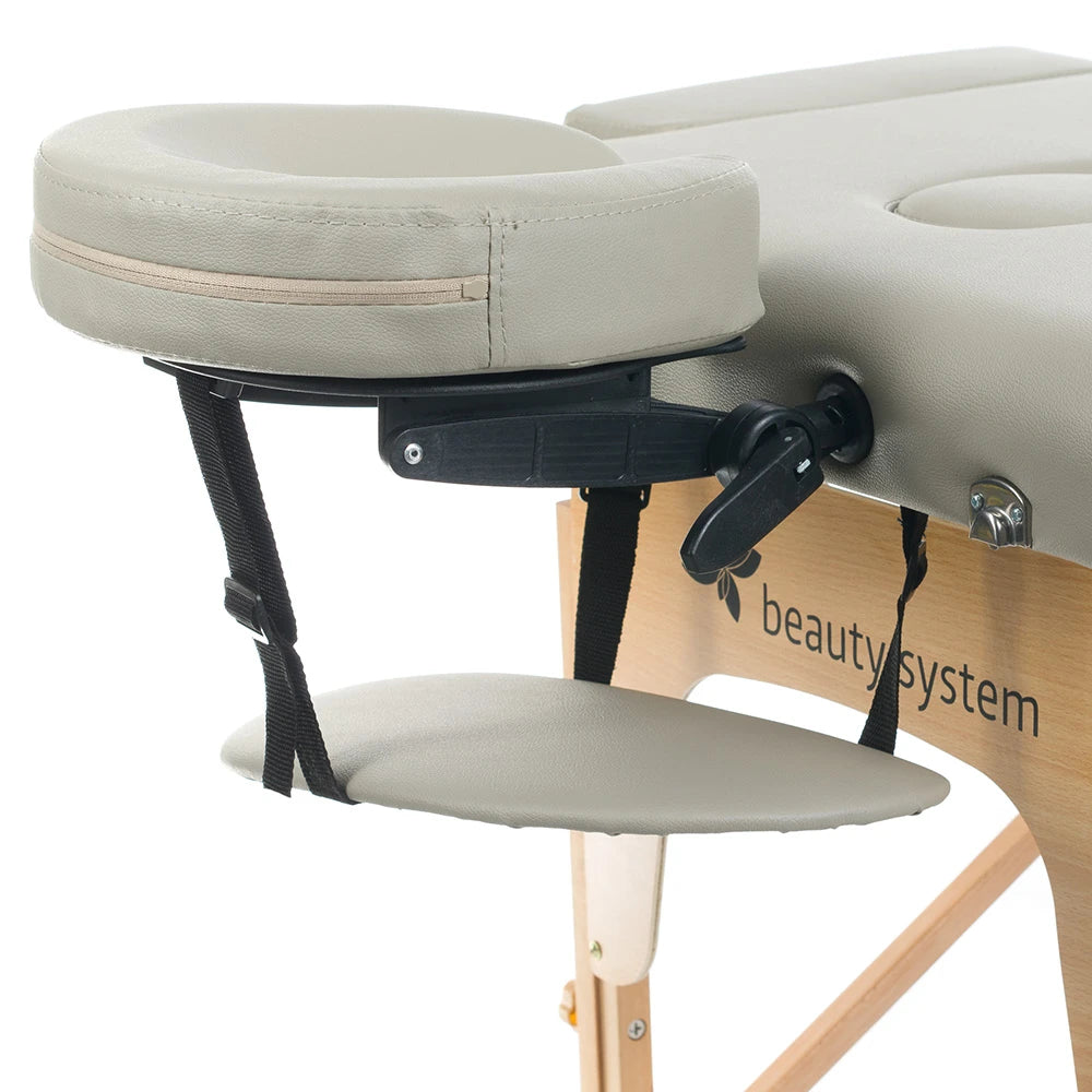 Hopfällbar massagebänk BeautySystem COMFORT 10, grå