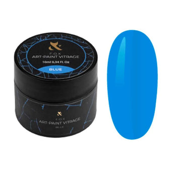 F.O.X Gel Paint Vitrage Blue, 10 ml