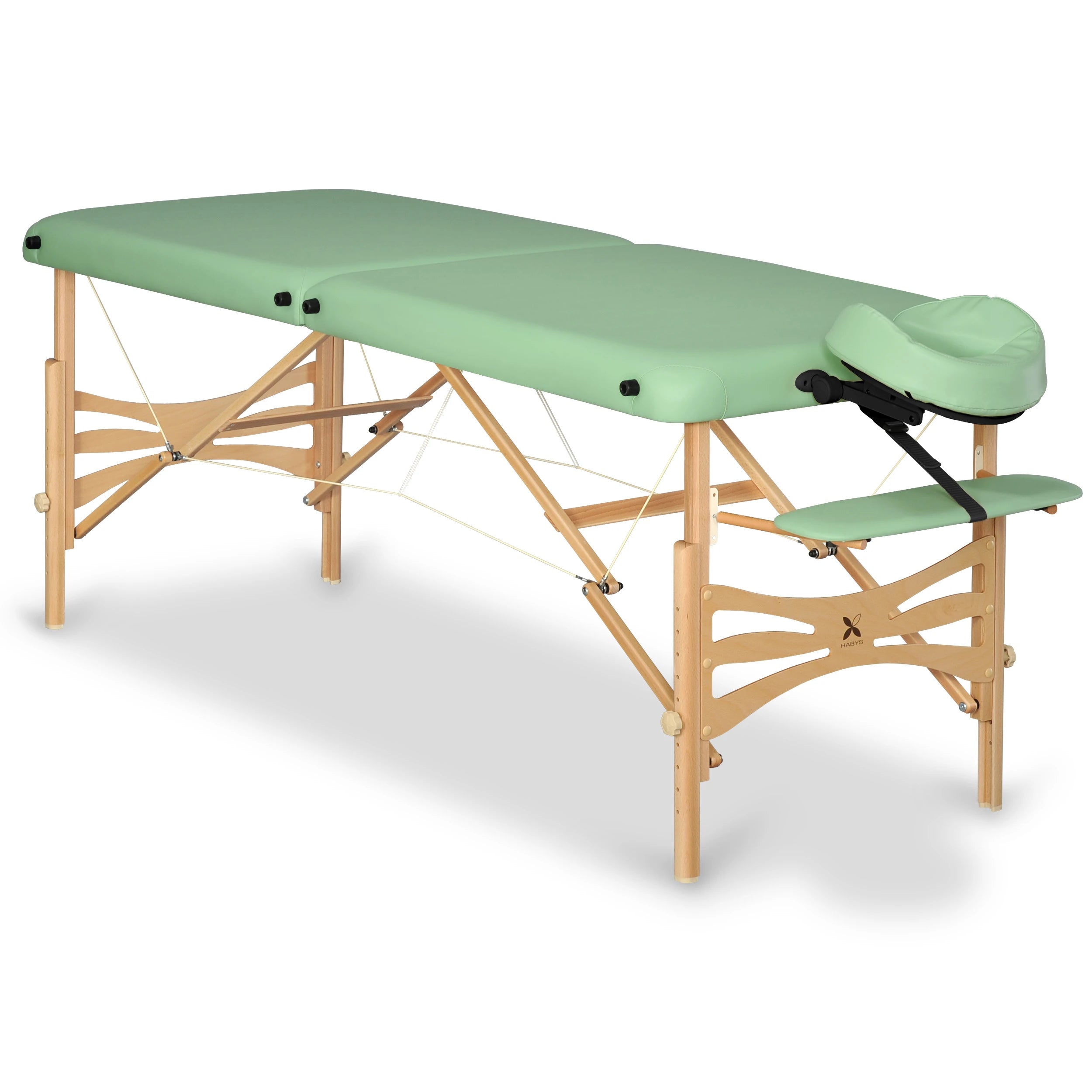 Massage Table Panda Light Wood 70 Vinyl Flex K022 Green