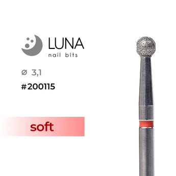 Luna Bits Diamantborr Ball 3,1 mm röd