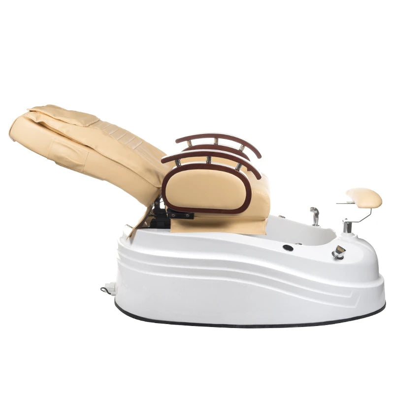 Fotvårdsstol med massage, BR-2307, beige