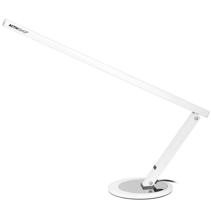 Vit LED slim skrivbordlampa