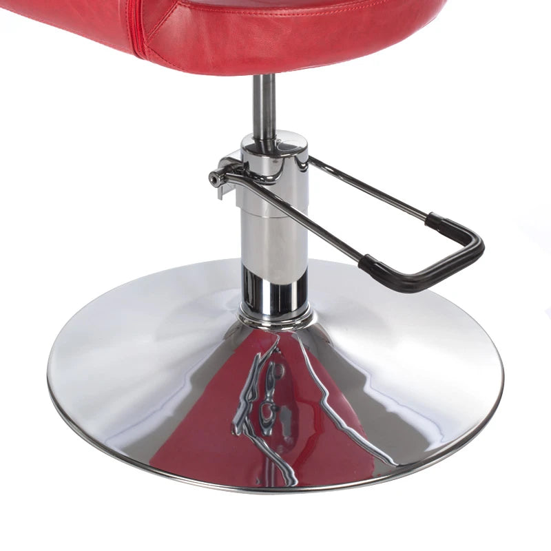 Frisörstol Paolo BH-8821, röd