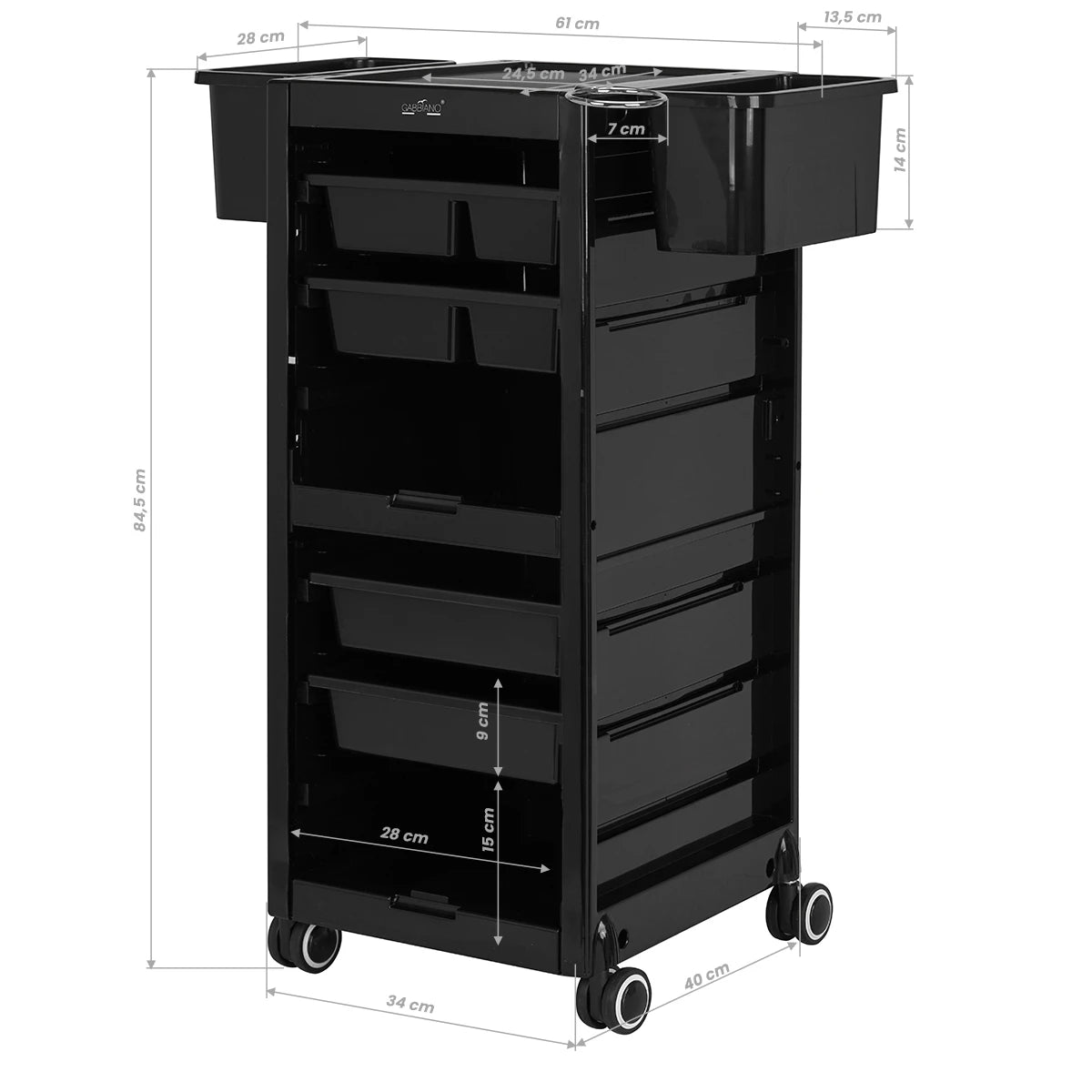 Gabbiano hairdresser's helper 68B black