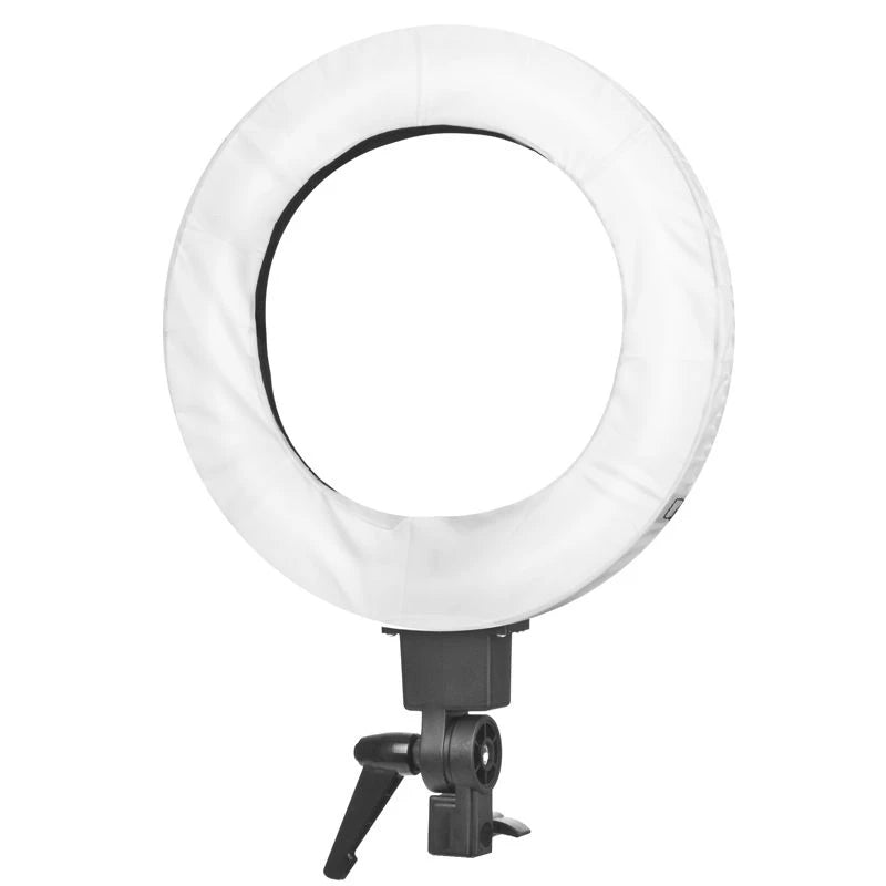 Ringlampa, 18" 55W, fluorescerande, vit + stativ