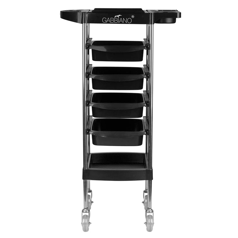 GABBIANO Hairdressing Assistant FX11-B svart rullvagn