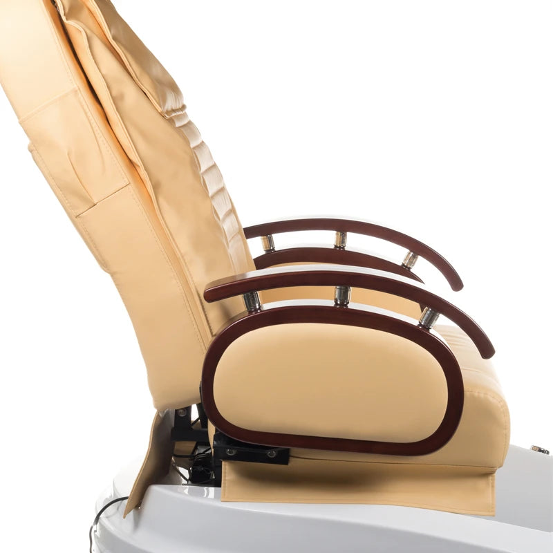 Fotvårdsstol med massage, BR-2307, beige