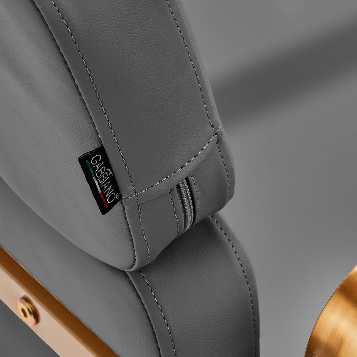 Hairdressing chair Gabbiano Porto golden-gray