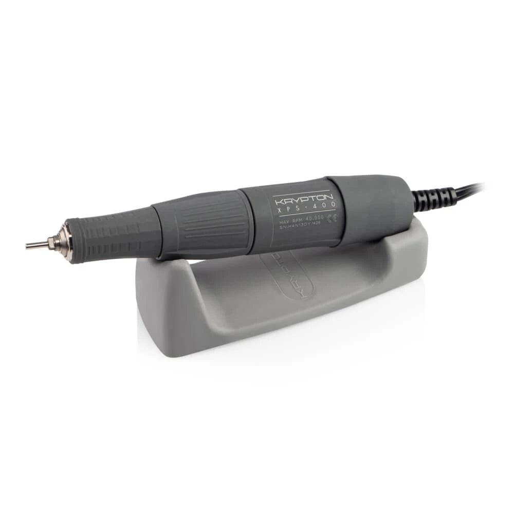 Nail Drill KRYPTON XPS-400 WHITE/PURPLE at 65 W and 40,000 rpm. for manicure and pedicure