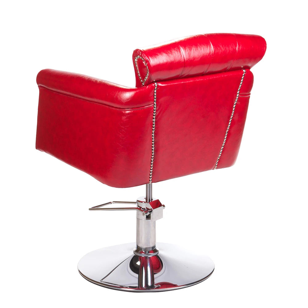 Frisörstol ALBERTO BH-8038, röd