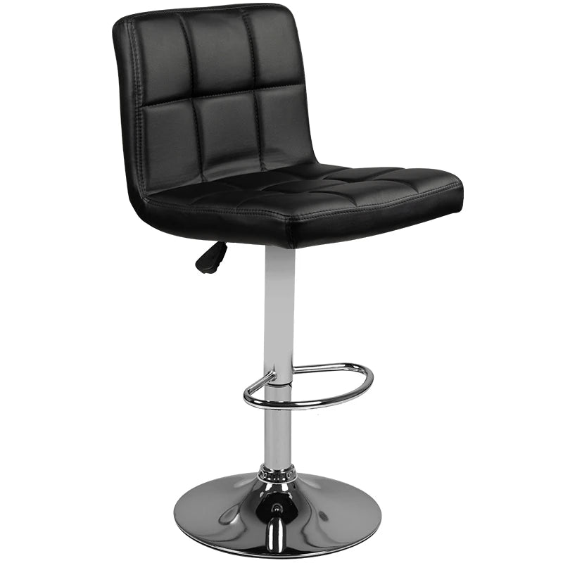 Barberarstol M06 quilted justerbar svart