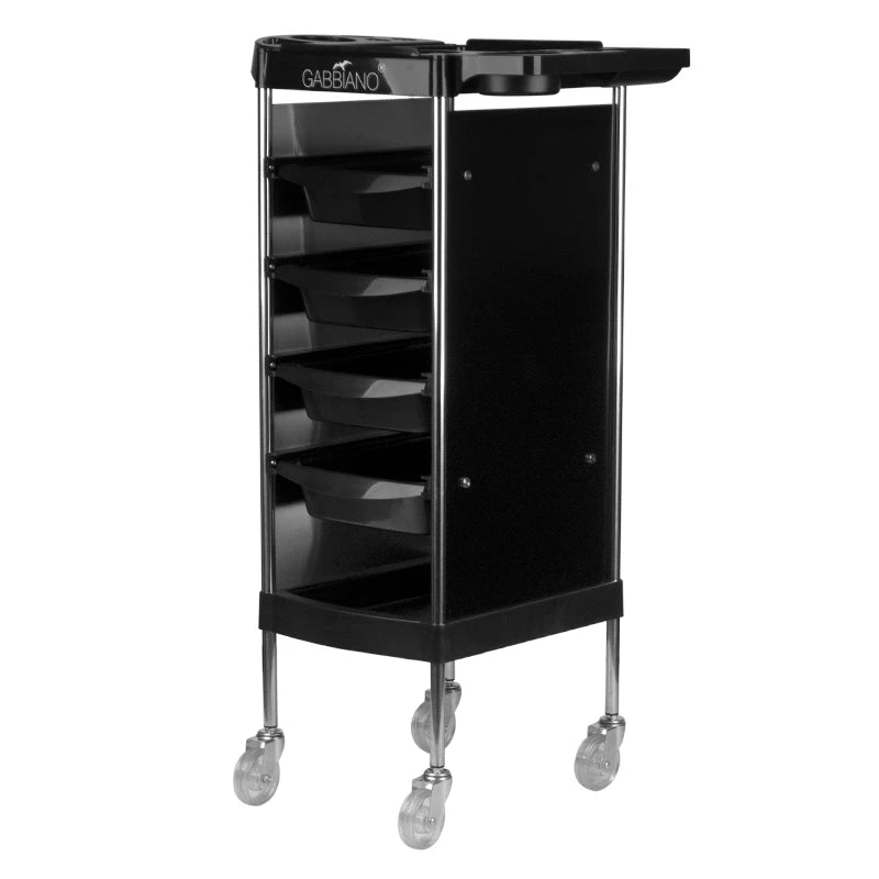 GABBIANO Hairdressing Assistant FX11-B svart rullvagn