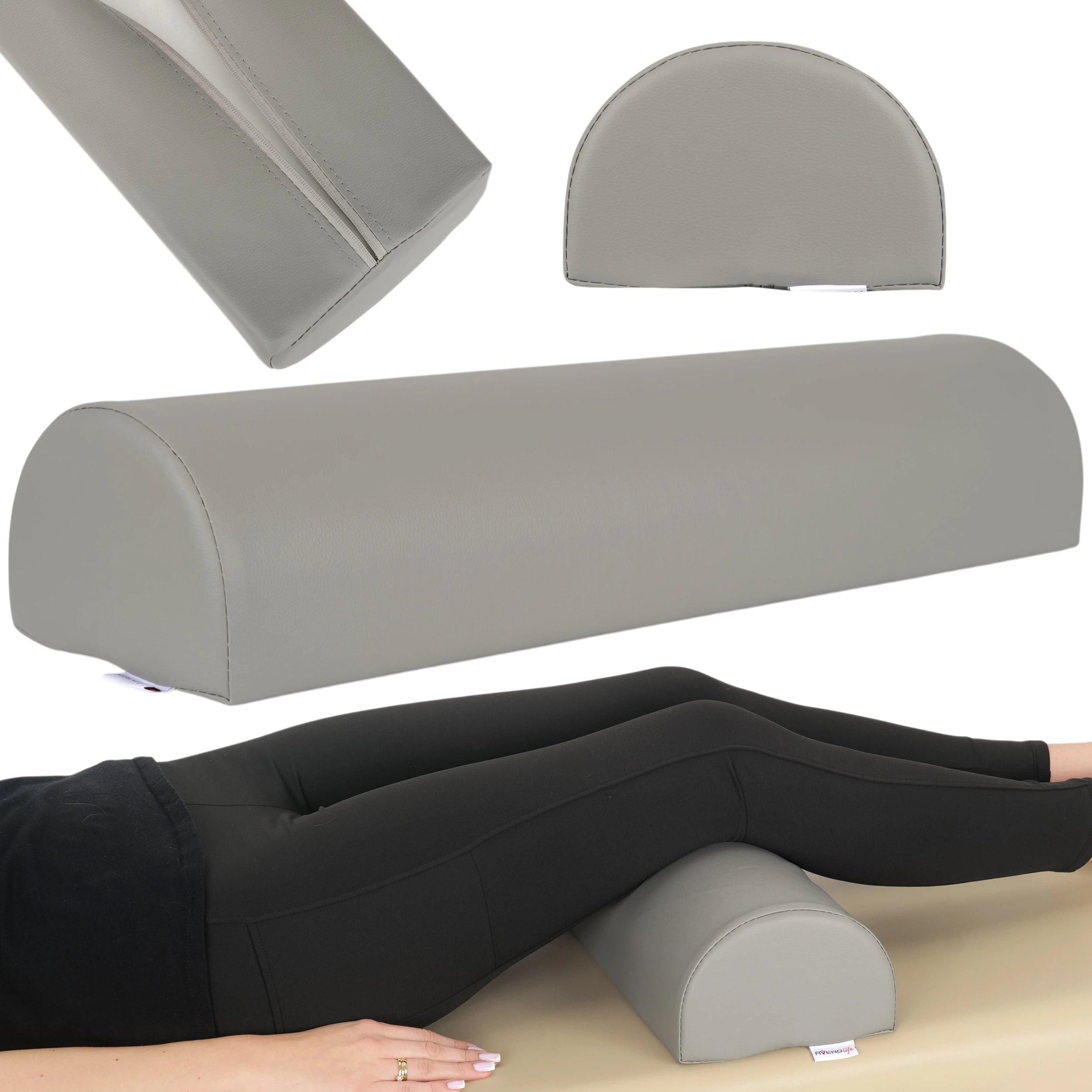 Semi Round Bolster 60x18x12 - K5522 Gray