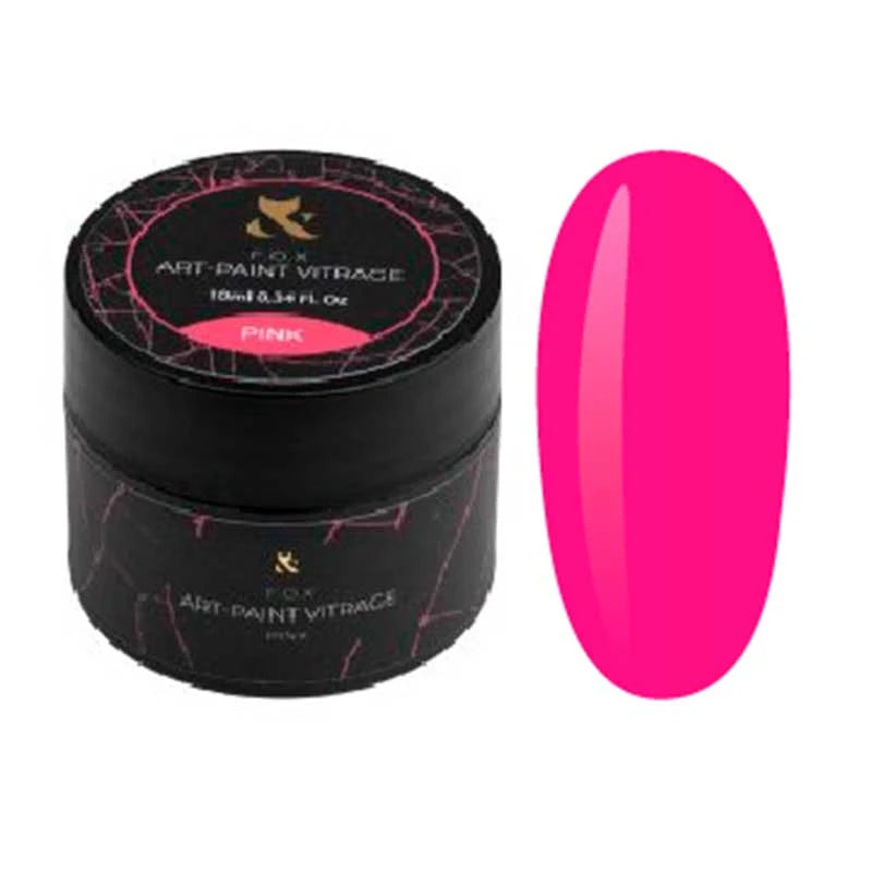F.O.X Gel Paint Vitrage Pink, 10 ml