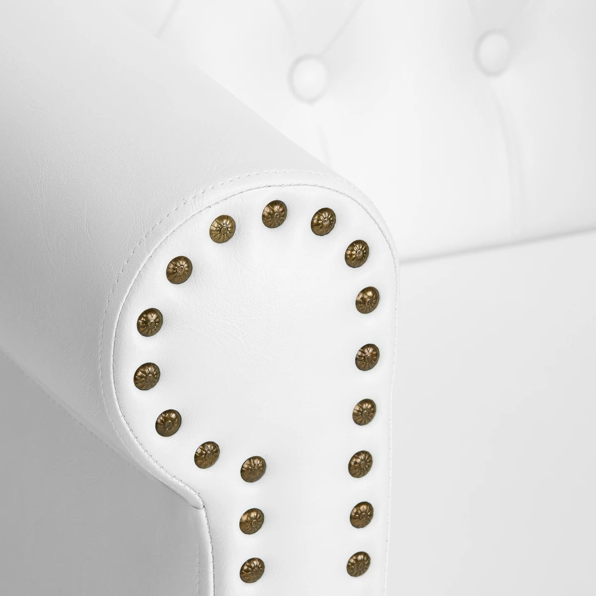 Hairdressing chair Gabbiano Berlin golden-white