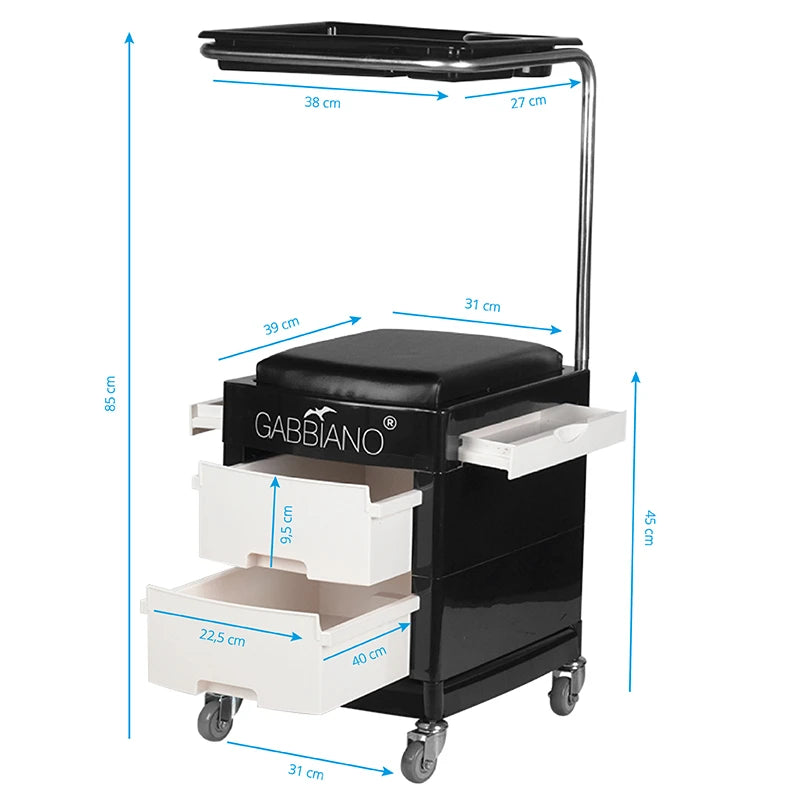 Helper - pedikyrpall 16 plus svart/vit